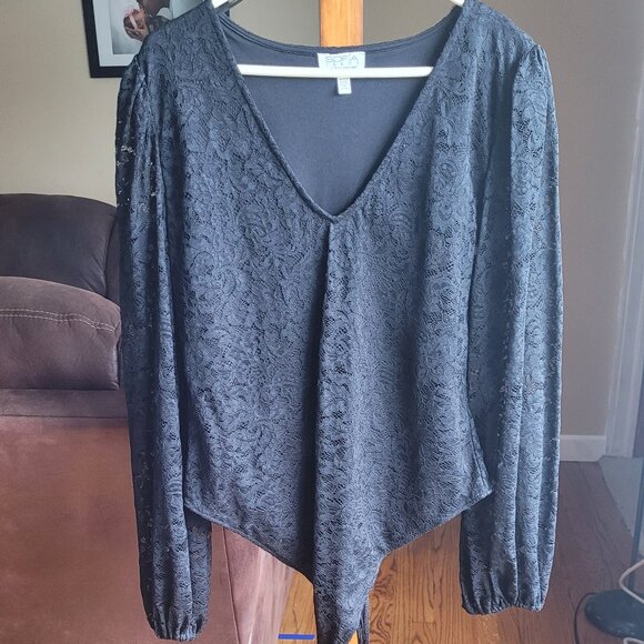 Sofia Jeans‎ Black Lace Bodysuit - Picture 1 of 5